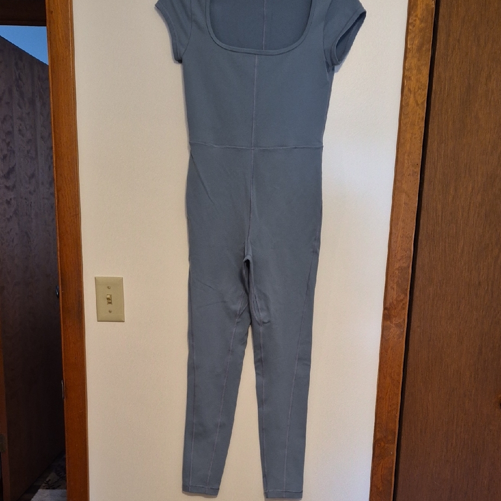 Aritzia Womens Golden Full Activewear Bodysuit Blue SZ M